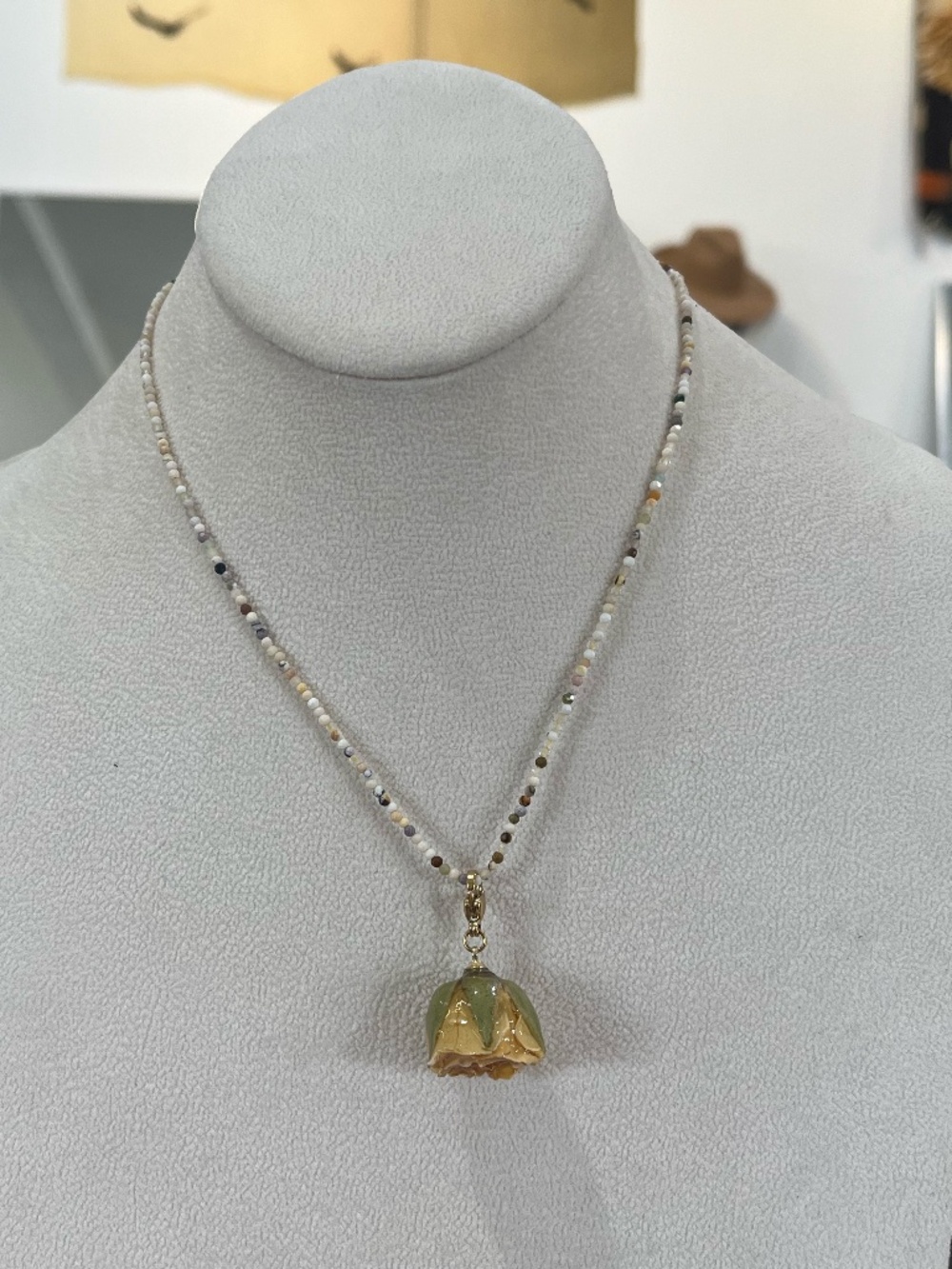 Habaha Paris Rosebud Beaded Necklace